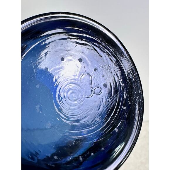 Libbey Apollo Blue Flat 6 oz Vintage Tumblers Retro Drinking Glasses-Set of 3 - Picture 4 of 4